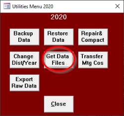 Get Data Files button on Utilities Menu